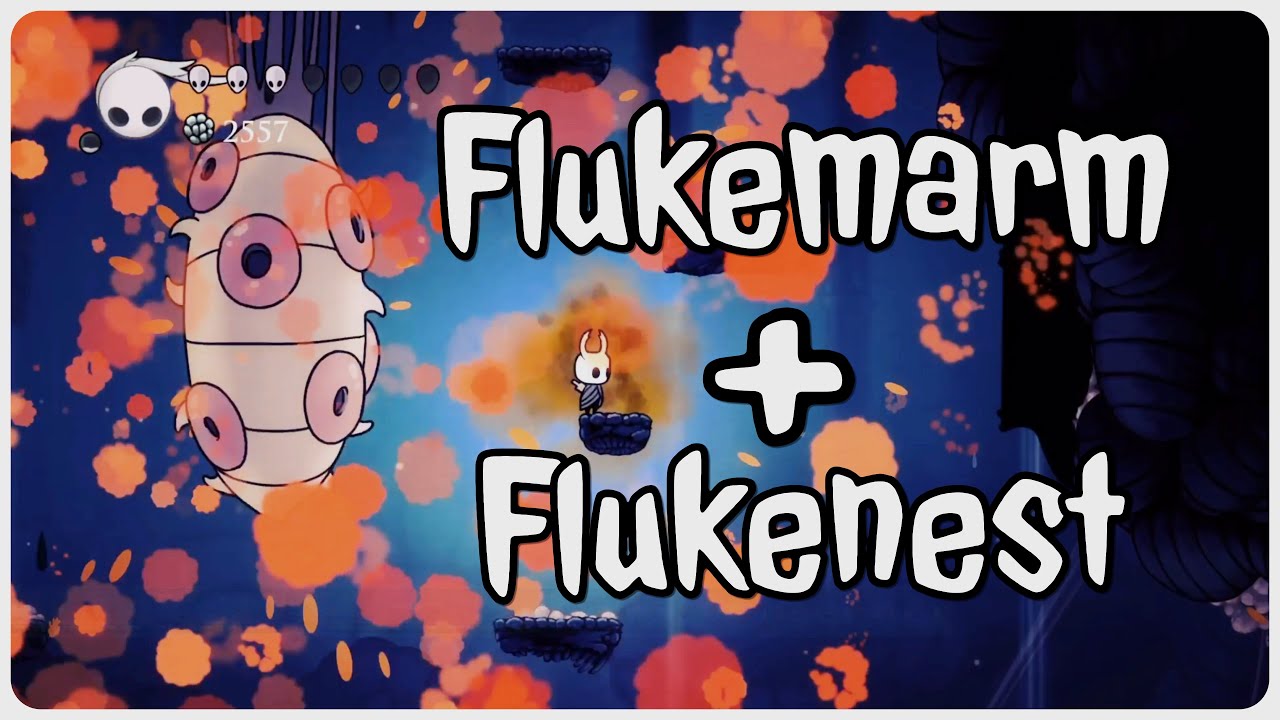 Hollow Knight - Flukemarm boss + Flukenest Charm location