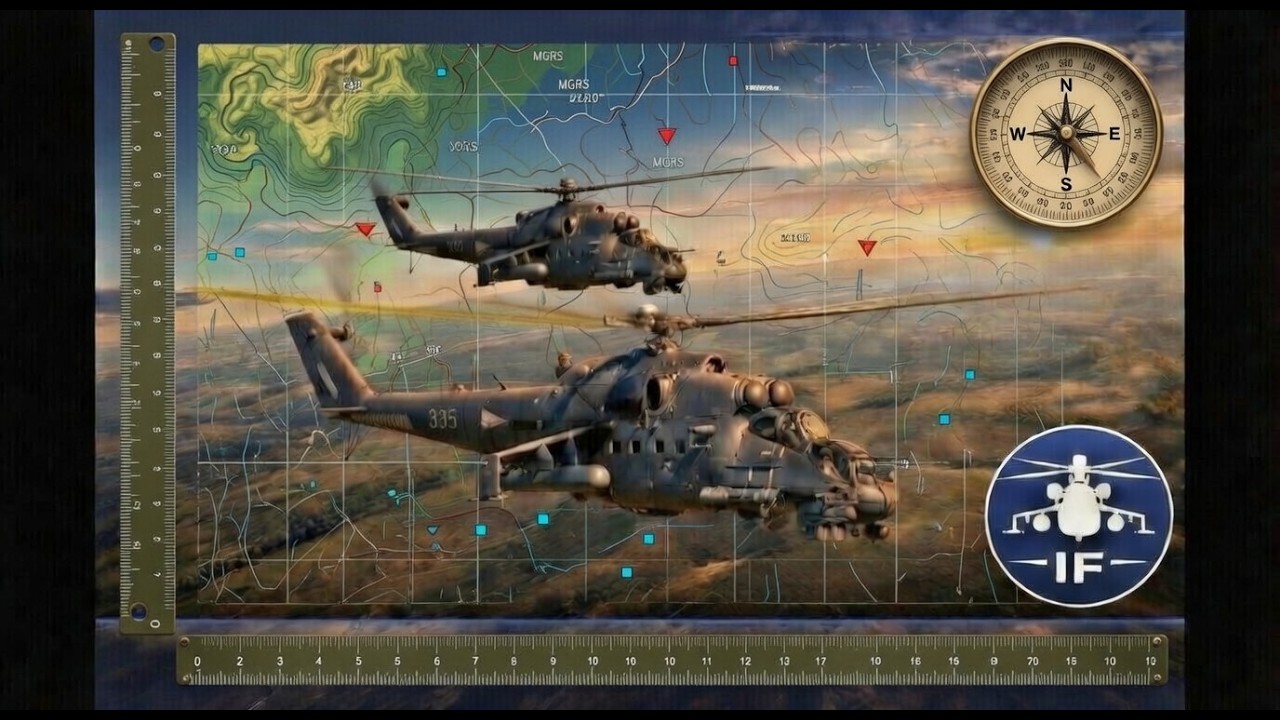 Как на Ми-24 в DCS находить путь без GPS | Гребень и ДИСС-15