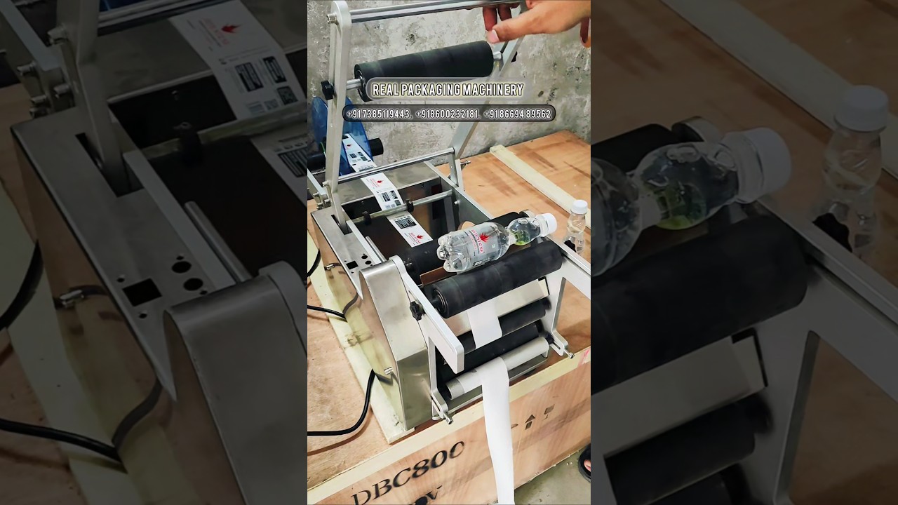 Goli Soda Bottle Labeling Machine |sticker Labeling machine #stickerlabeling #roundlabeling #label
