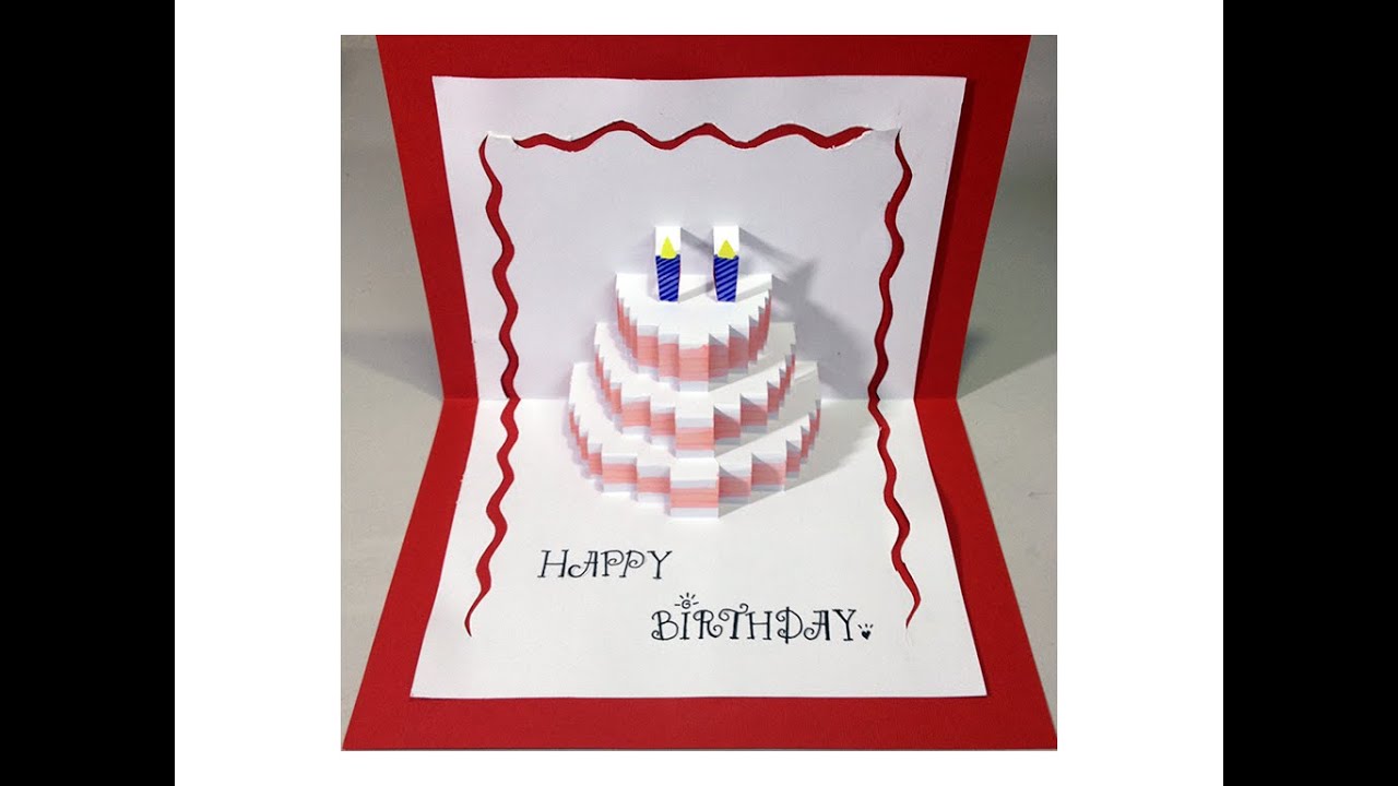 Happy Birthday Cake - Pop-Up Card Tutorial