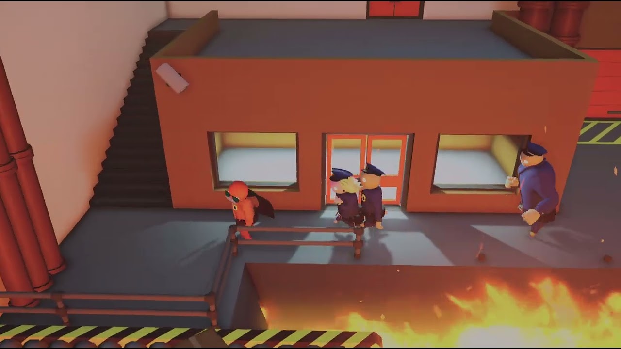 Gang Beasts: we suck at gang Beasts