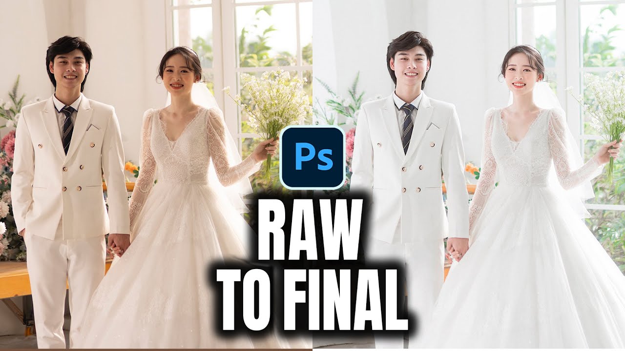 Wedding Photo Retouch 💍 | From RAW to Final in Photoshop ✨