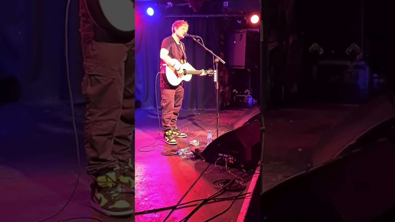 Ed Sheeran singing Afterglow at Whelans Dublin April 19th 2022