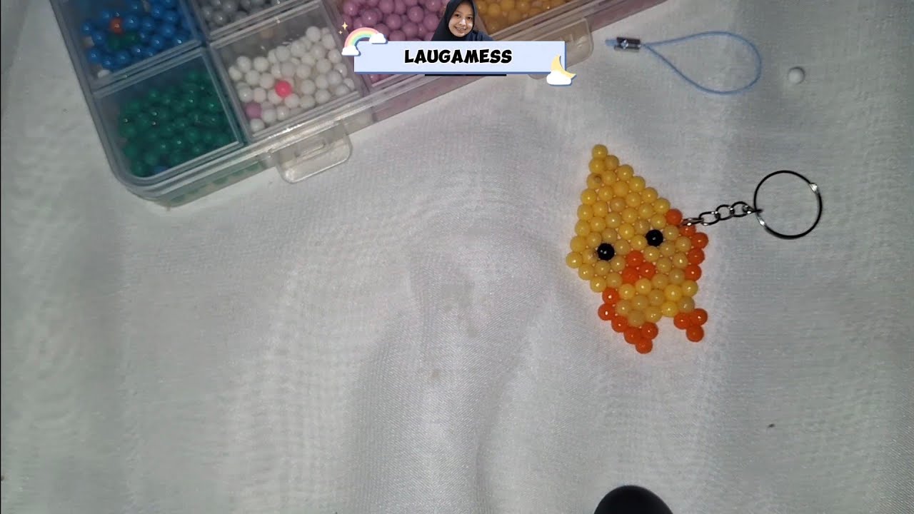 Make Duck Keychain by Aquabeads | Membuat Gantungan Kunci Bebek Dari Waterbeads
