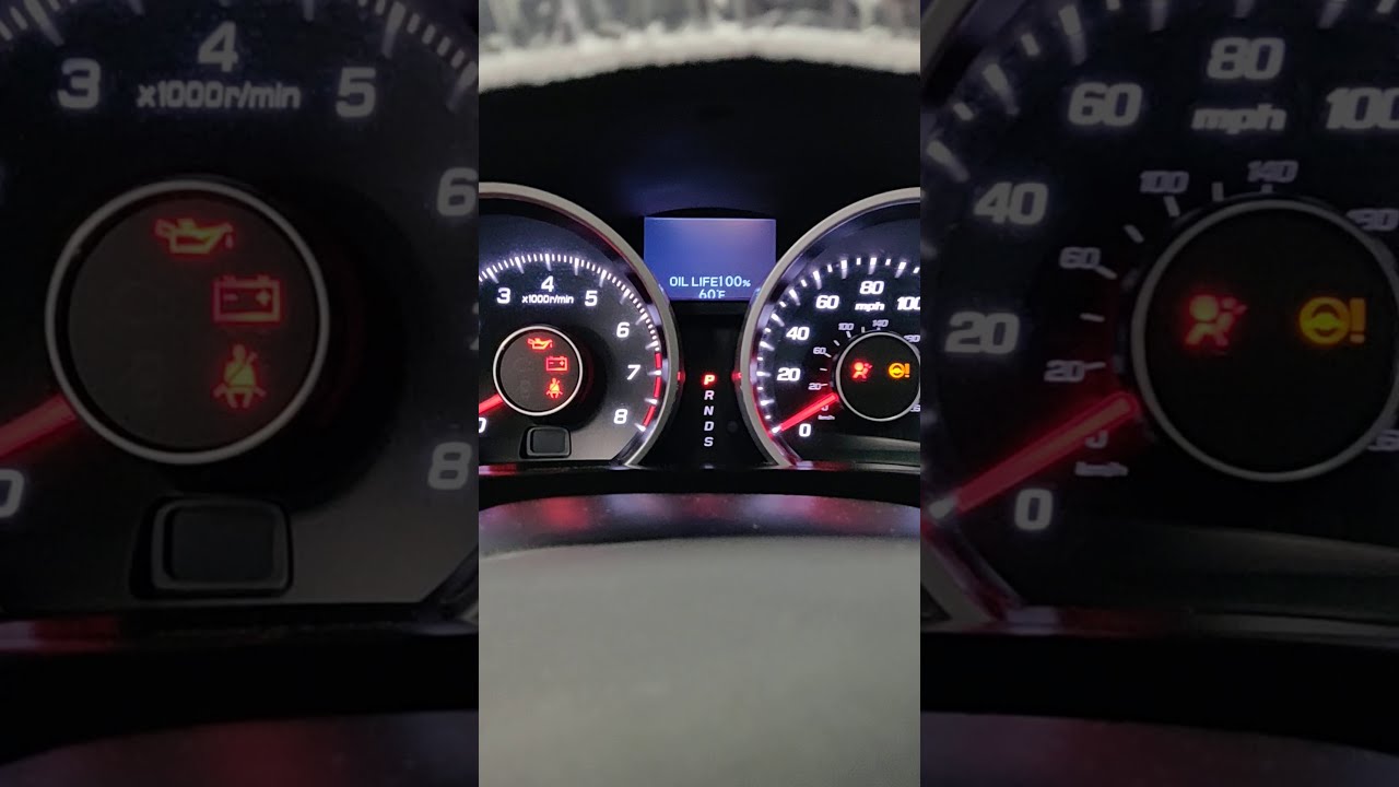 Como resetear el mantenimiento en Acura TL 2009-2014