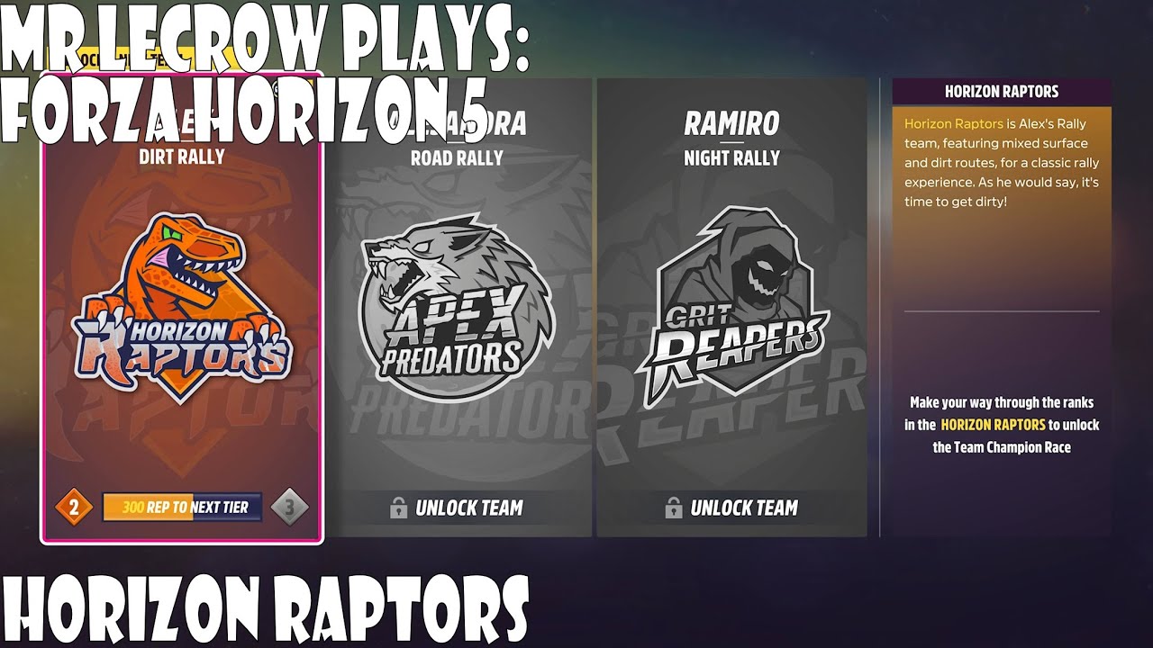 Mr LeCrow Plays Forza Horizon 5: Rally Adventure - Horizon Raptors