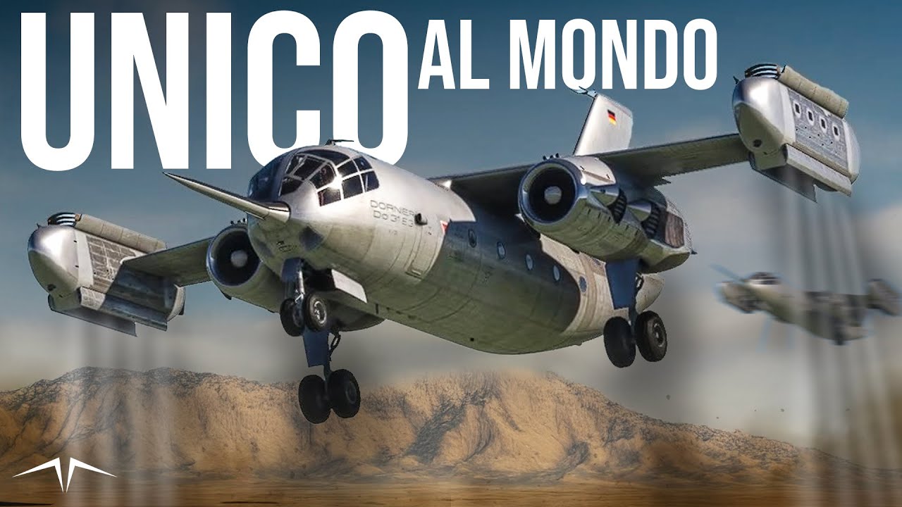 L'ASSURDO PROGETTO del  PRIMO AEREO VTOL CARGO nella STORIA: Do 31