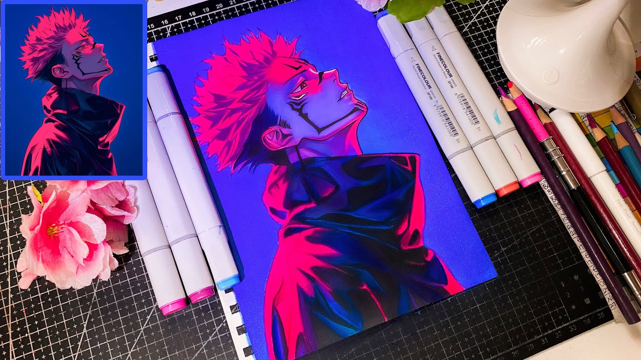 Sukuna drawing | Drawing Ryomen sukuna Timelapse | Jujutsu Kaisen drawing