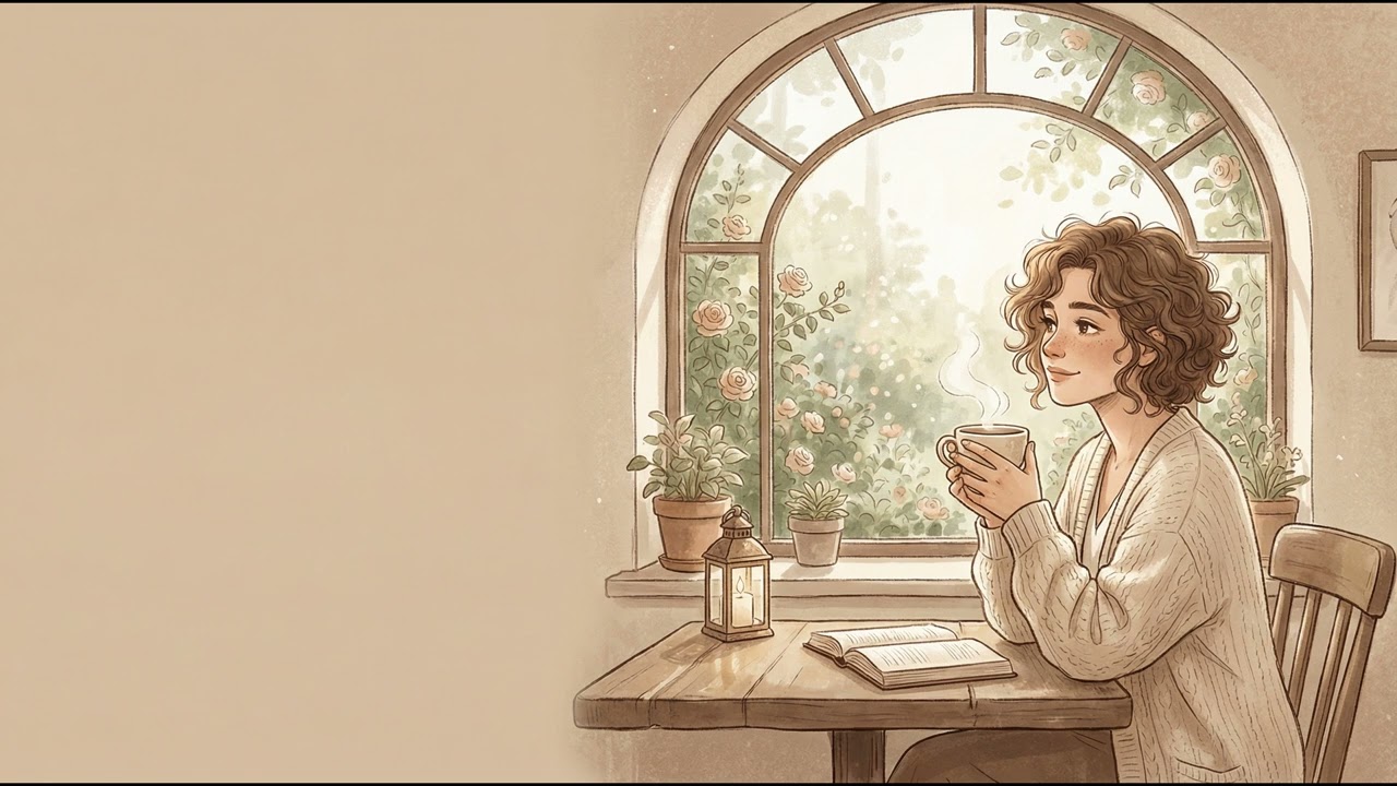 Cozy Reading Corner Music – Warm Café Ambience with Soft Jazz & Rain Sounds