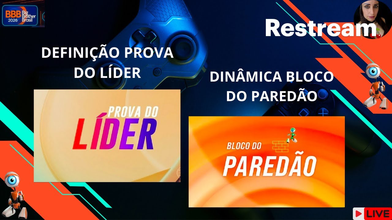 BBB26- DEFINIÇÃO PROVA DO LÍDER/ BLOCO DO PAREDÃO AO VIVO
