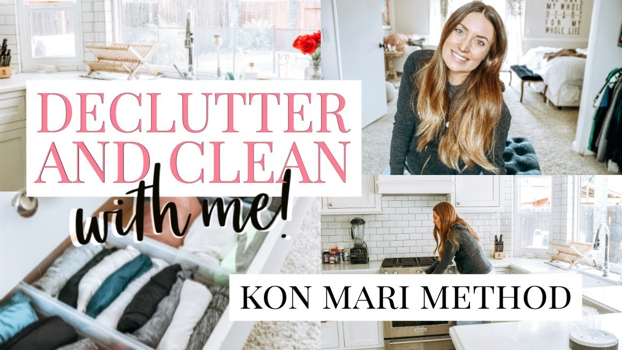 DECLUTTER & CLEAN WITH ME! KONMARI CLOTHES AND JEWELRY | Kendra Atkins