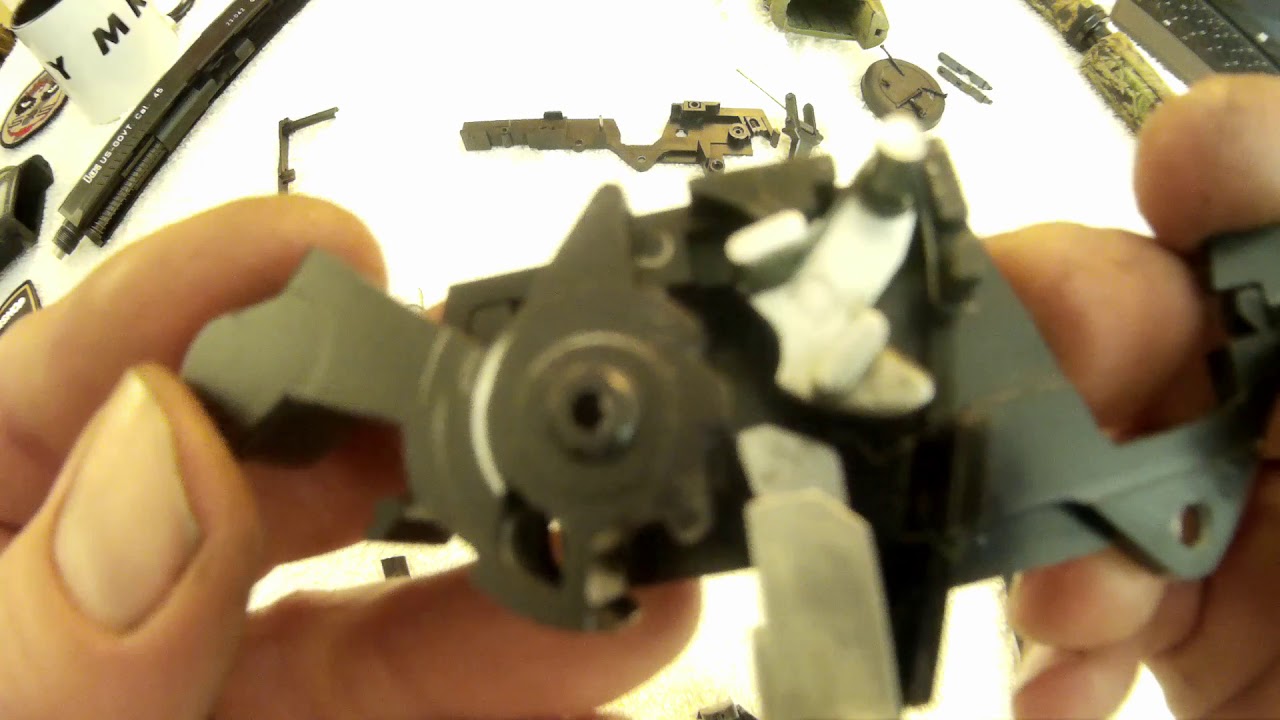 Full guide for a smooth silent trigger on the Airsoft MK23 NBB Pistol