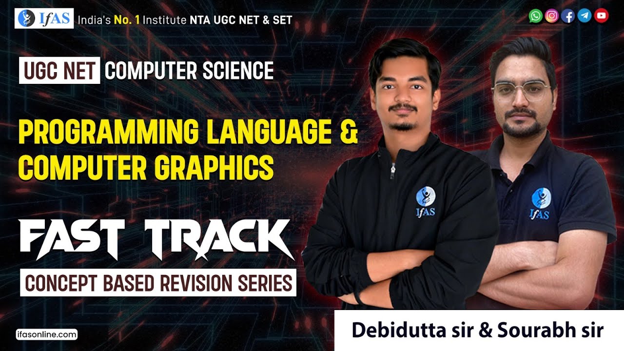 UGC NET computer science | Programming language and computer graphics | June 2023 | IFAS