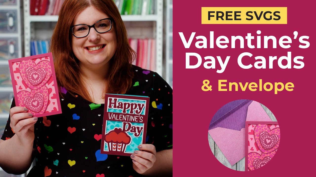 Easy Valentines Day Cards 💖 Free Valentine's Day Cricut Crafts