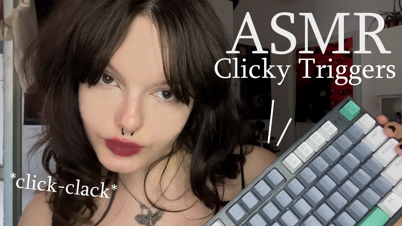 Click-y Triggers ASMR | Lo-fi, Keyboard Tapping, Buttons, Soft Spoken, Whispering & Mouth Sounds