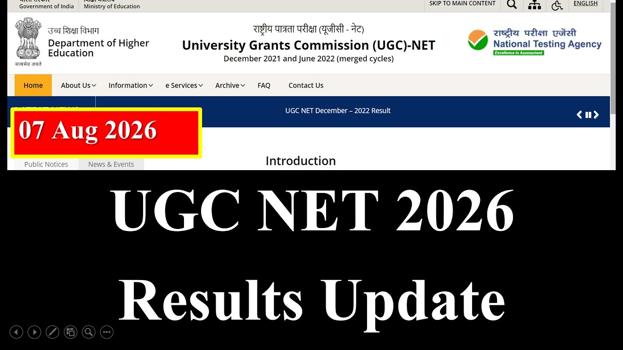 Big Update - UGC NTA NET Results Update 2026