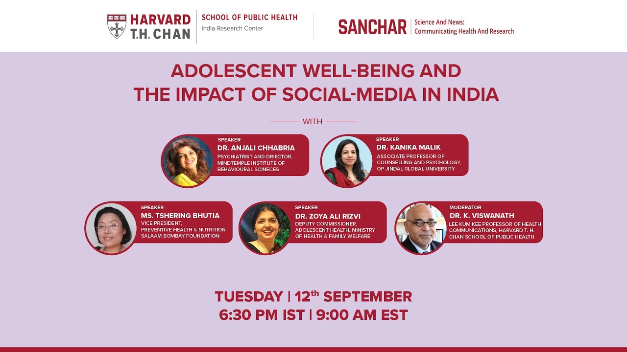 Adolescent Wellbeing and the Impact of Social Media in India