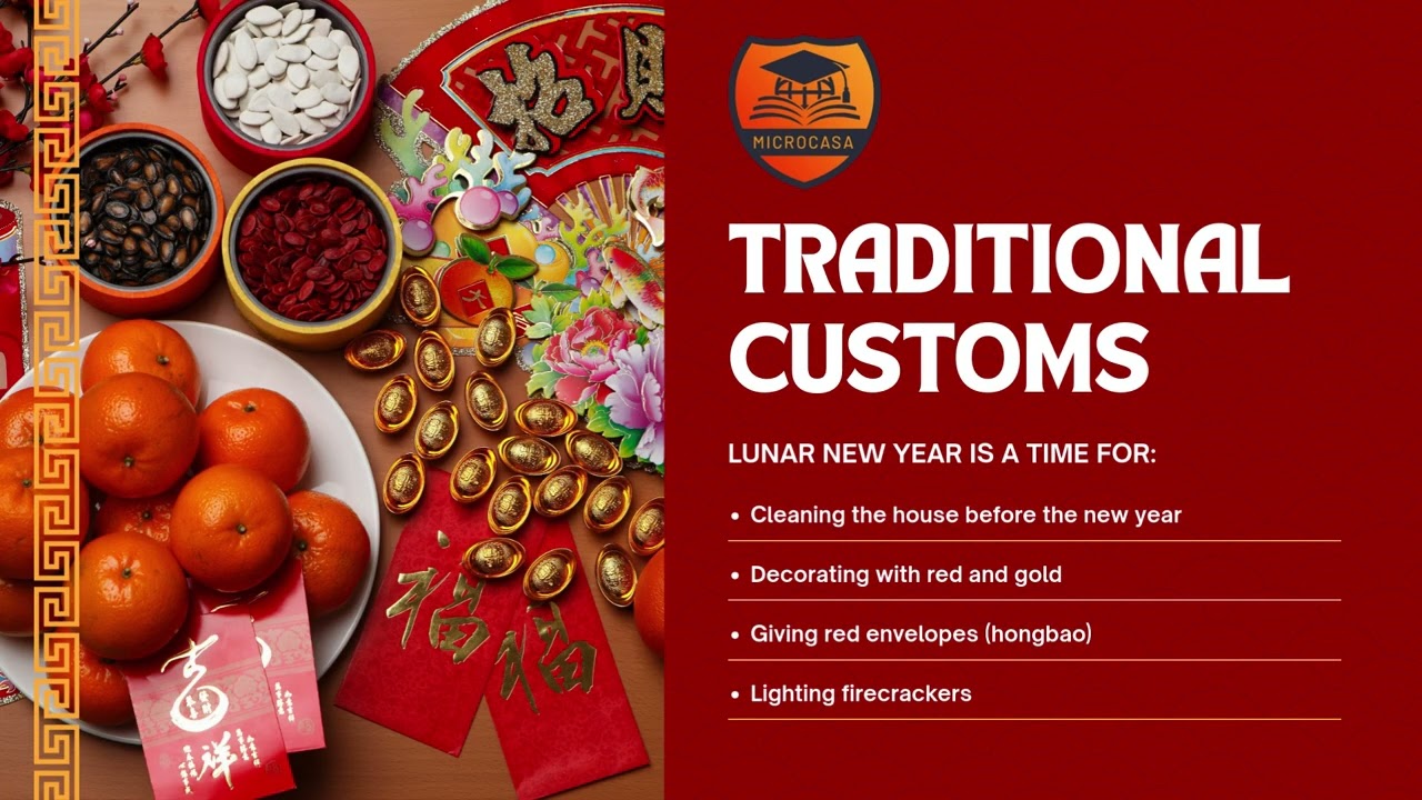 2026 Red and Gold Modern Lunar New Year Celebration Presentation
