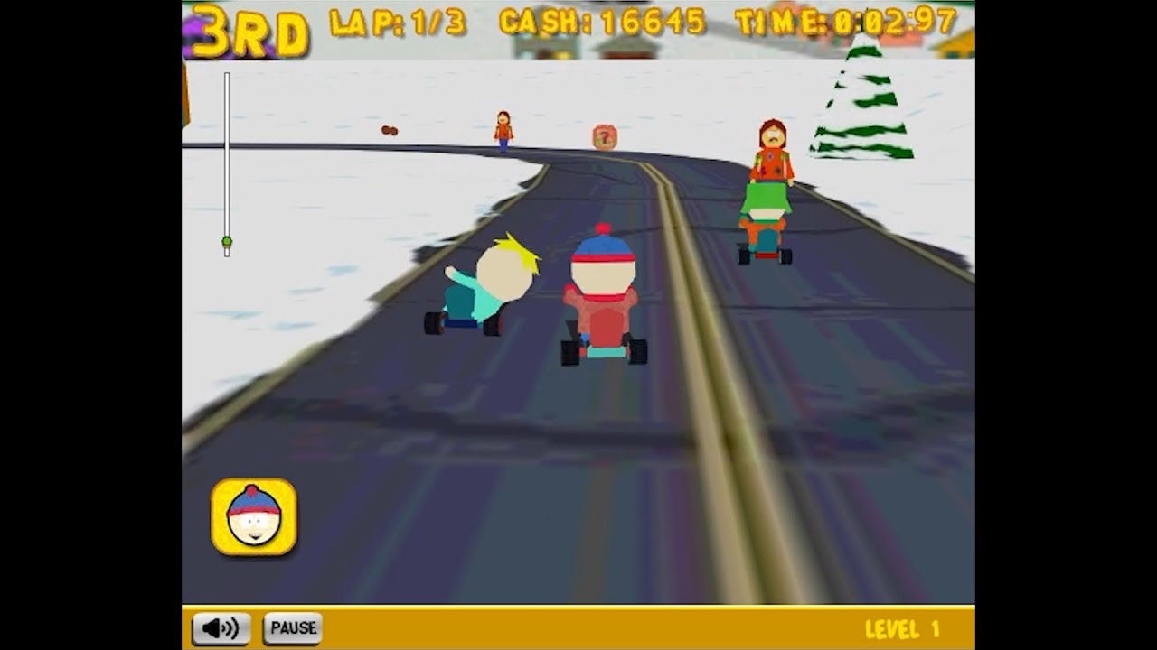 South Park: Big Wheel Death Rally (Browser) - Playthrough