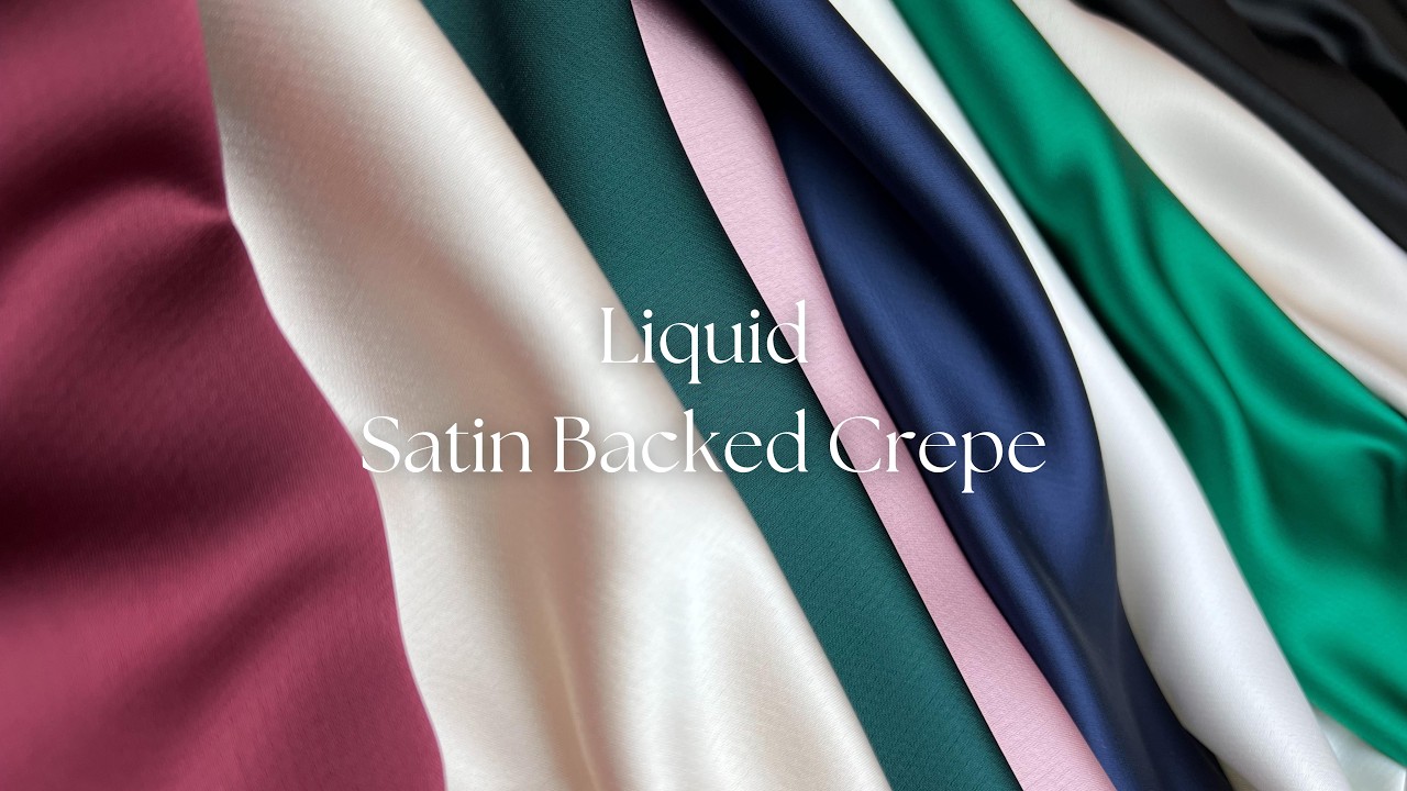 Liquid Satin Back Crepe Fabrics - 2026 New Product Video