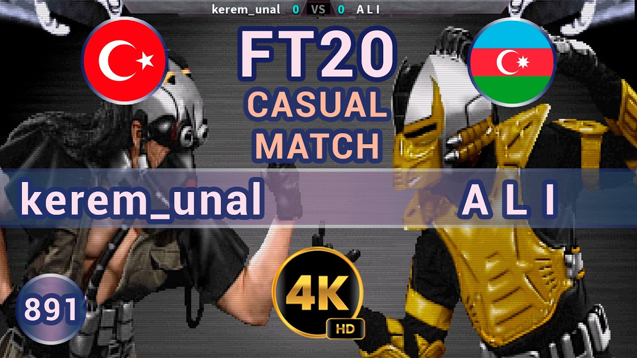 UMK3 - 🇹🇷 kerem_unal vs A L I 🇦🇿 FT20 / 4K 60FPS #umk3 #ultimatemortalkombat3 #team99hits #fightcade