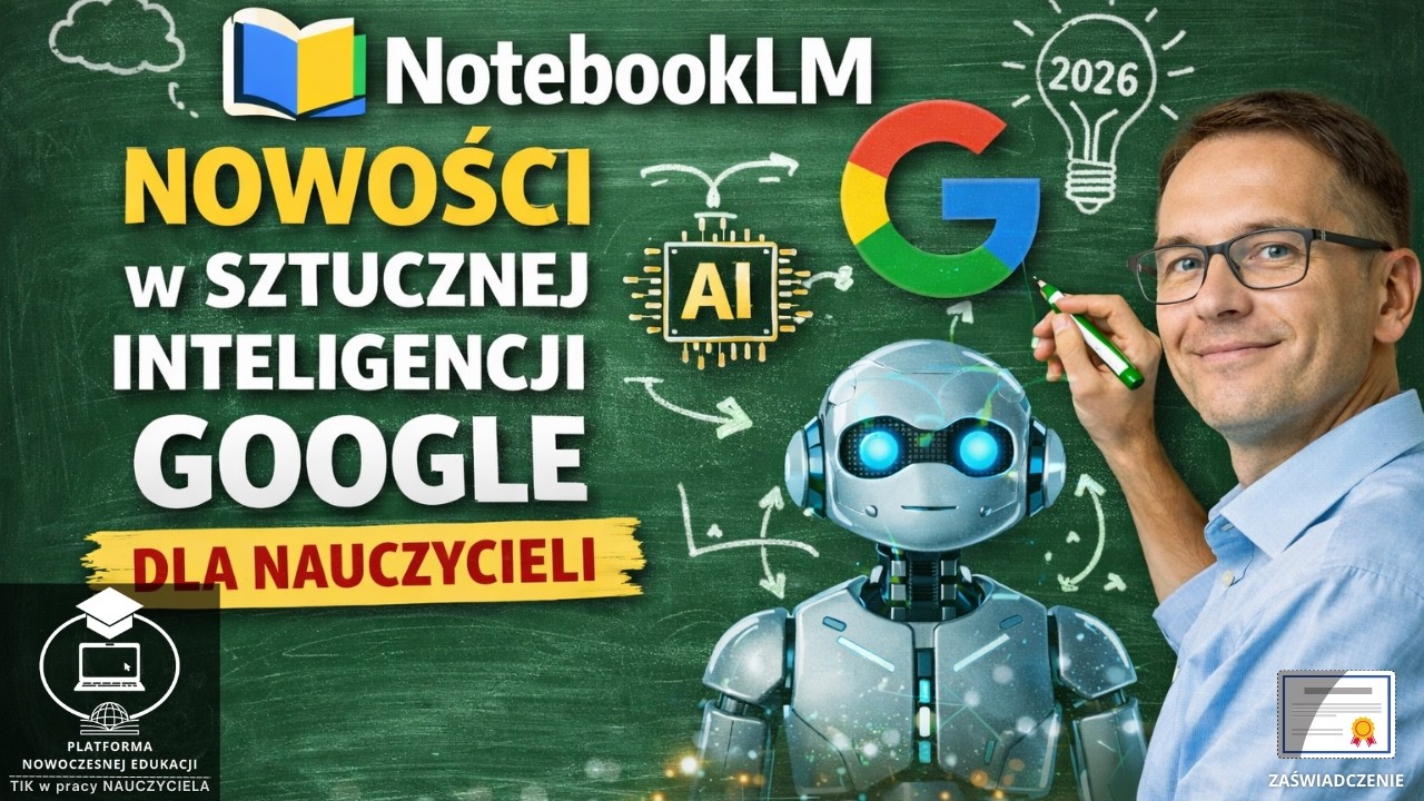 NotebookLM – nowości w sztucznej inteligencji Google dla nauczycieli.