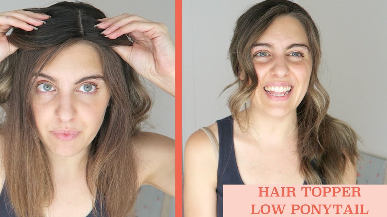 How to put your hair topper in a ponytail