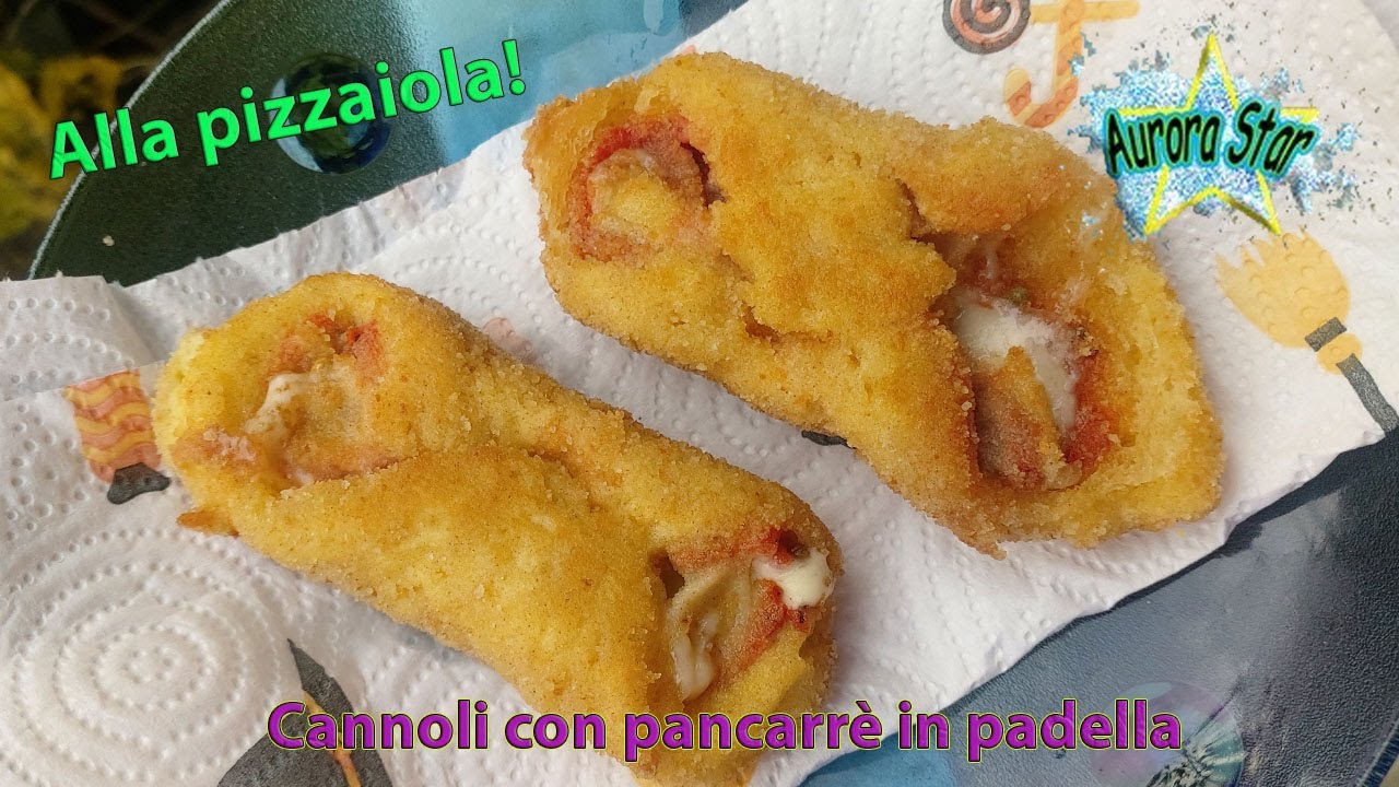 Ricetta: Cannoli di pancarrè alla pizzaiola fritti in padella
