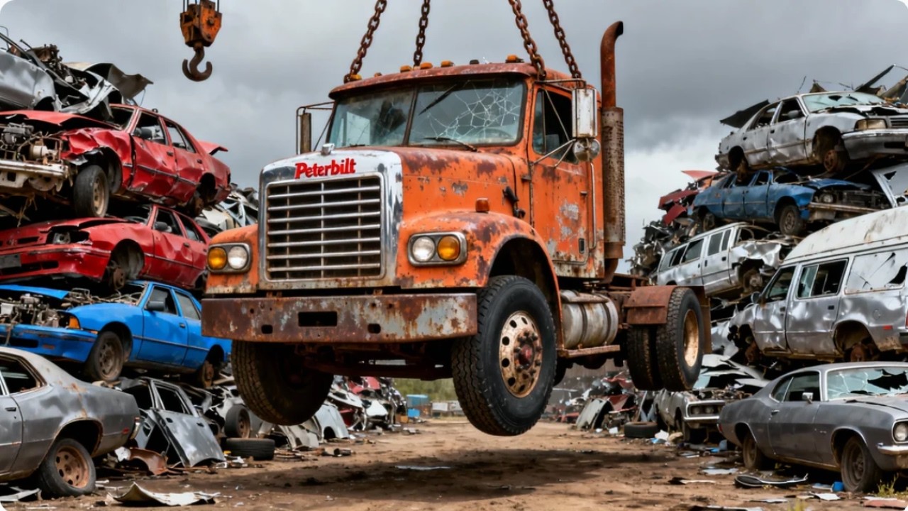 Restoring a 80 Year Old Abandoned Peterbilt Truck | From Scrapyard Rust to Brand New