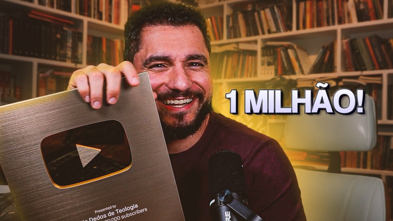 1 MILHÃO DE PESSOAS QUERENDO APRENDER MAIS SOBRE TEOLOGIA (Unboxing da Placa do YouTube)