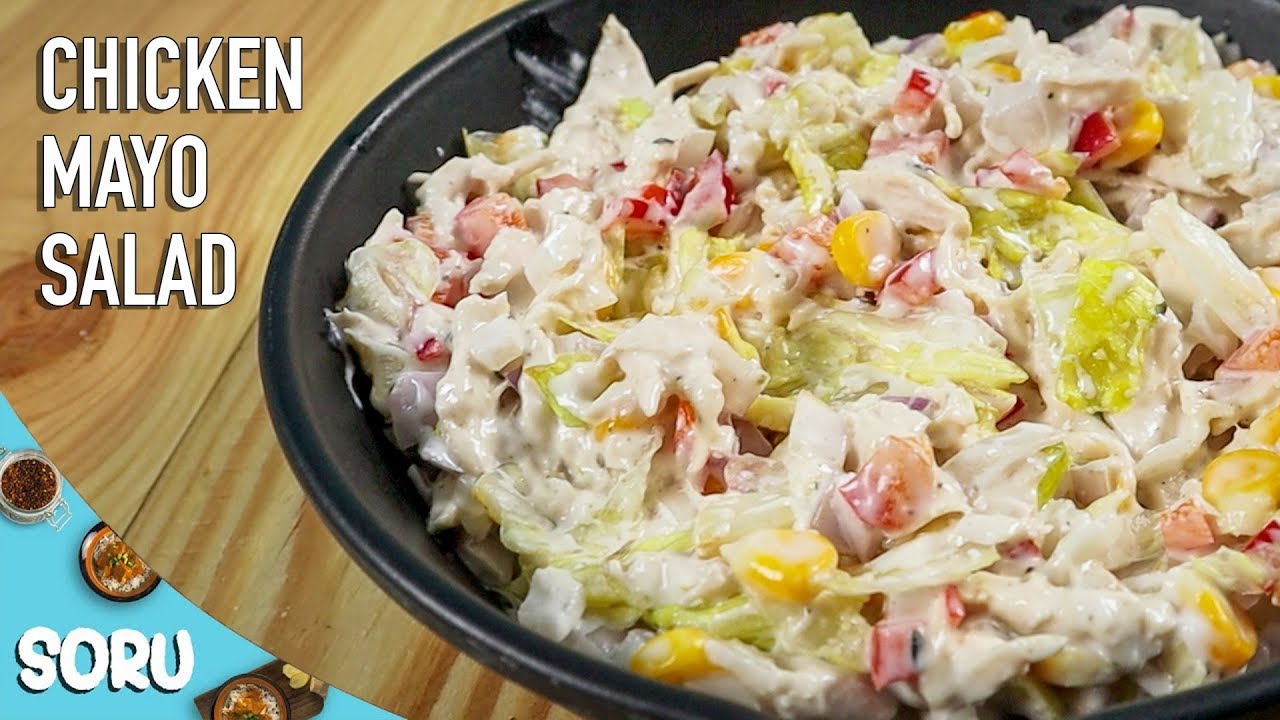 Chicken Mayo Salad - Quick & Healthy