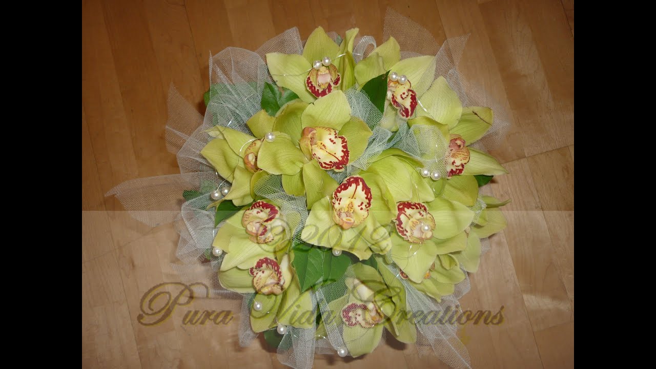 DIY Ramo de novia de orquideas