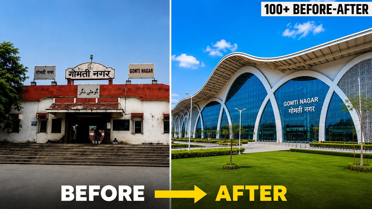 India&rsquo;s $2.56 Billion World&rsquo;s Biggest Railway Redevelopment Project | 100+ Before After