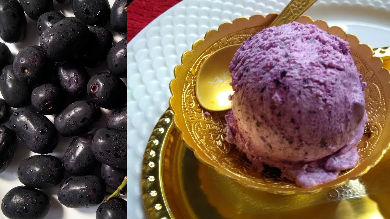 Jamun Ice Cream Recipe | Black Plum Ice Cream | Jamun Ice Cream / Jamun Recipe / Jamun ki Ice Cream