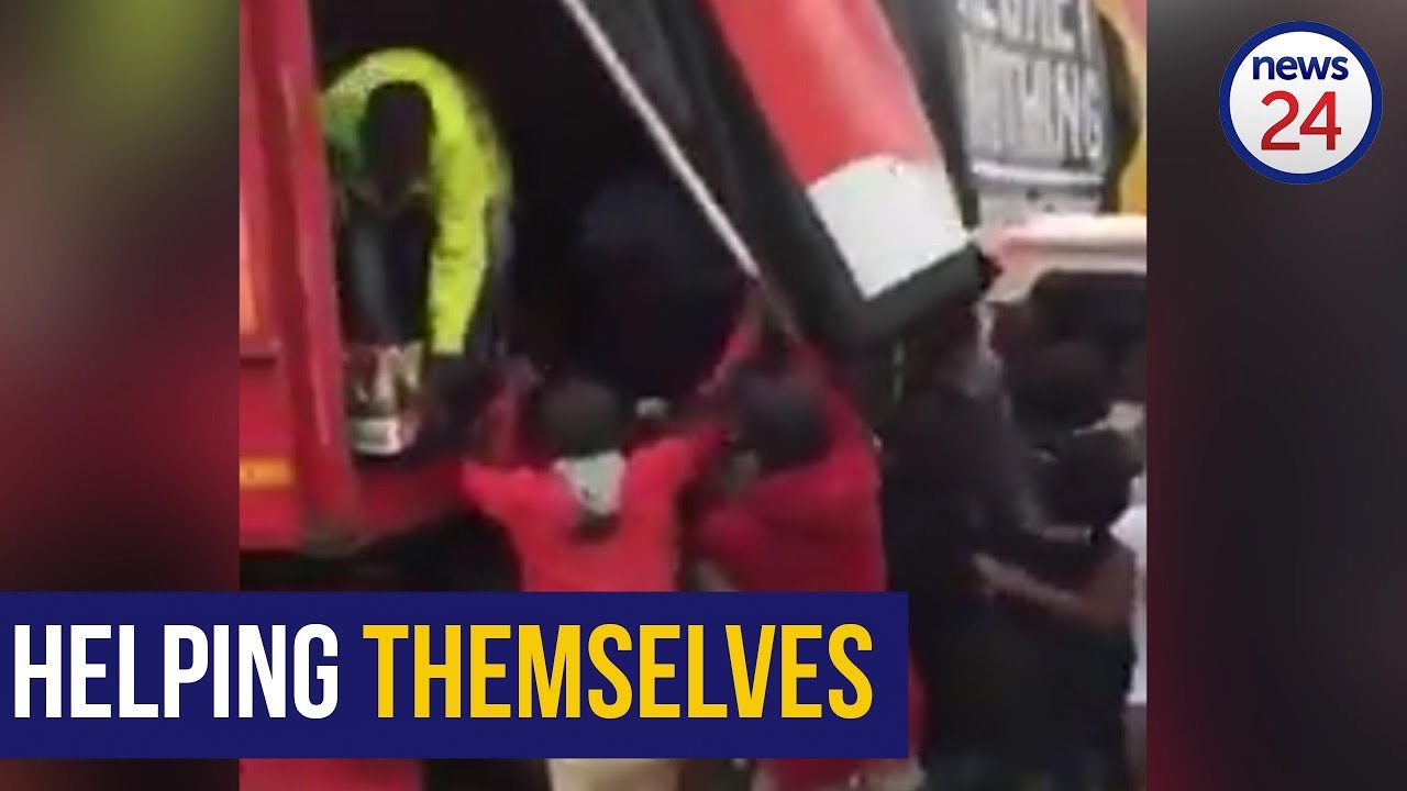WATCH: SAB truck looted in broad daylight