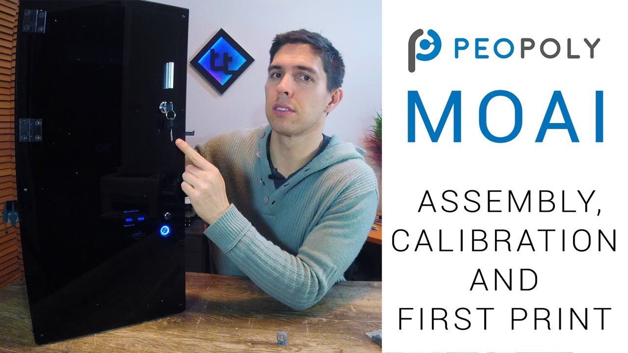 Peopoly Moai SLA printer - Assembly, calibration and first print