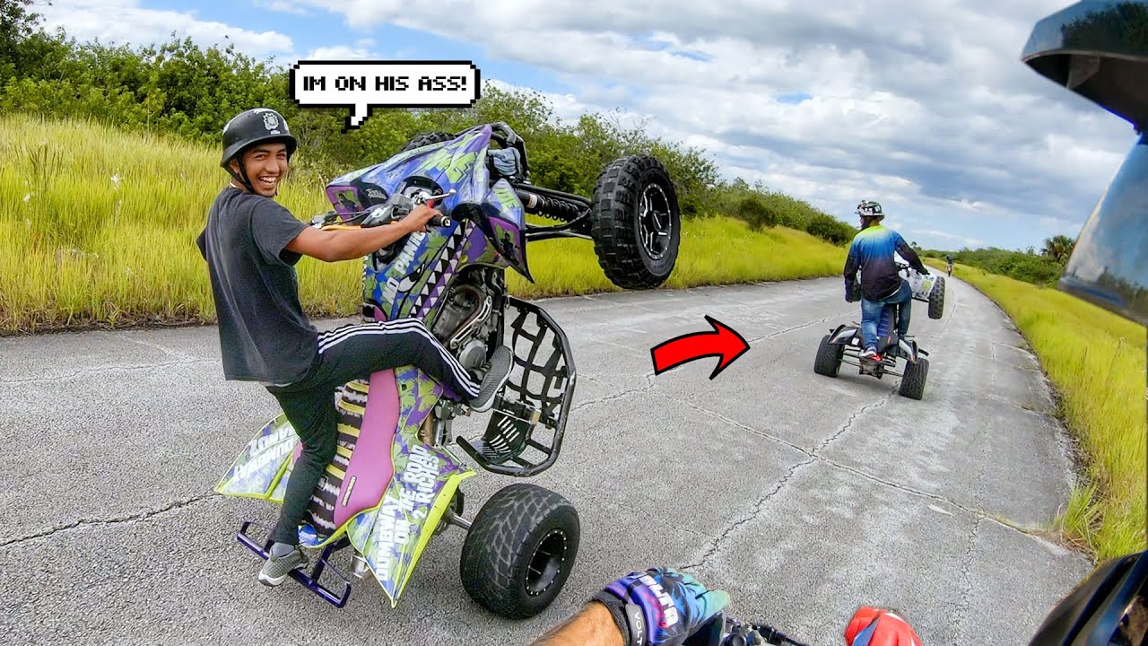 BIG 450 QUAD BATTLE GOING DOWN AT THE LOT!