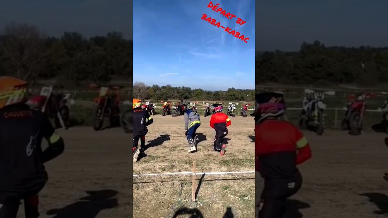 d&eacute;part arr&ecirc;t&eacute; endurance visan by baba-kabac #yamaha #honda #enduro #shorts vid&eacute;o