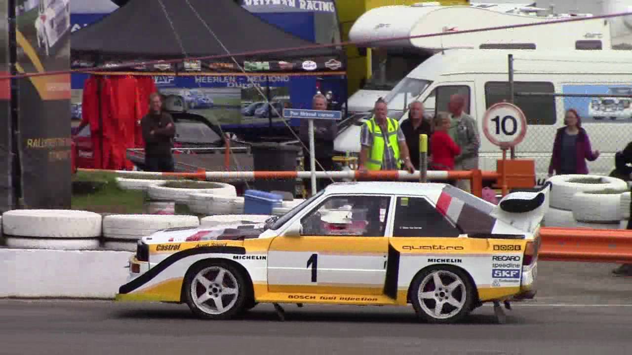 Group B demo @ RCE Eurocircuit 2016: 5x Audi Quattro, Golf G60, Escort....