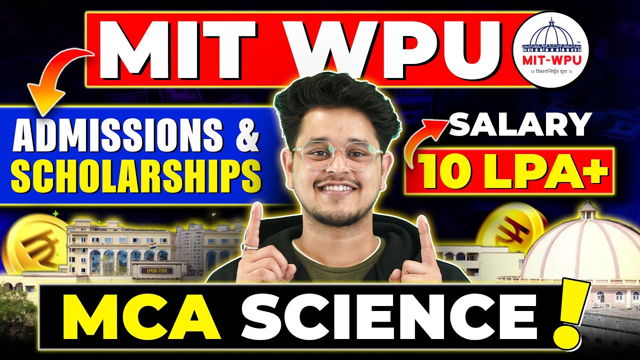 💥MIT WPU CET 2025 Dates OUT!🤩MIT University Pune MCA Admissions 