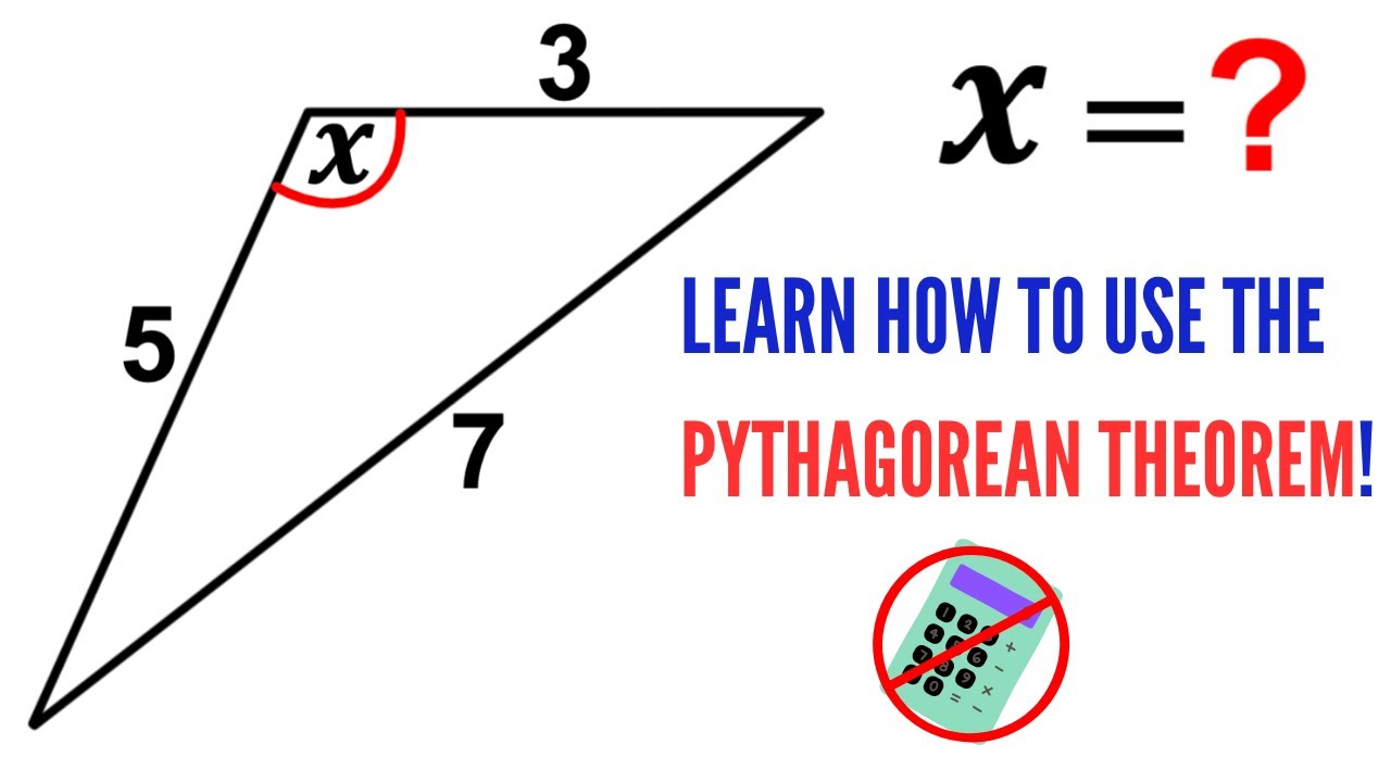 No Calculators! | Can you find the angle X? | (Pythagorean Theorem) | #math #maths #geometry
