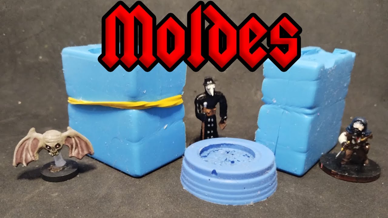 Como criar moldes de Silicone e clonar miniaturas de RPG!