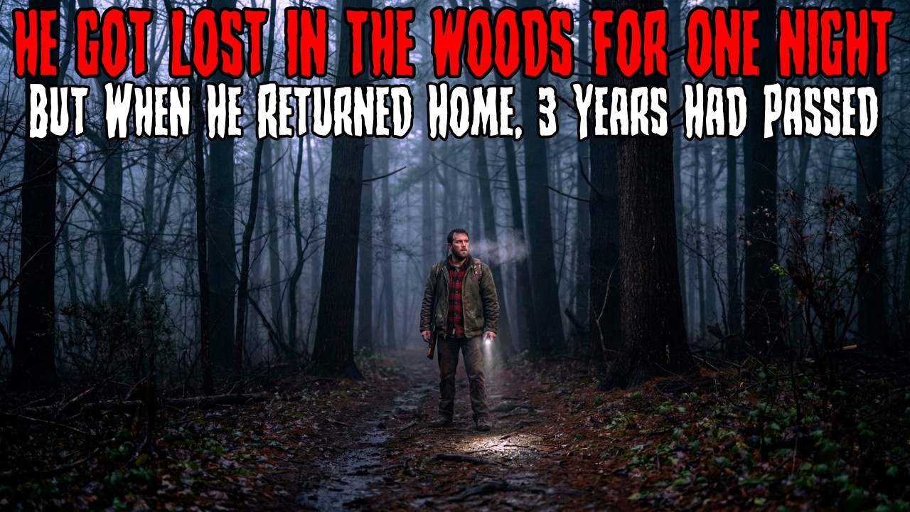 HE GOT LOST IN THE WOODS FOR ONE NIGHT… BUT WHEN HE RETURNED HOME, 3 YEARS HAD PASSED