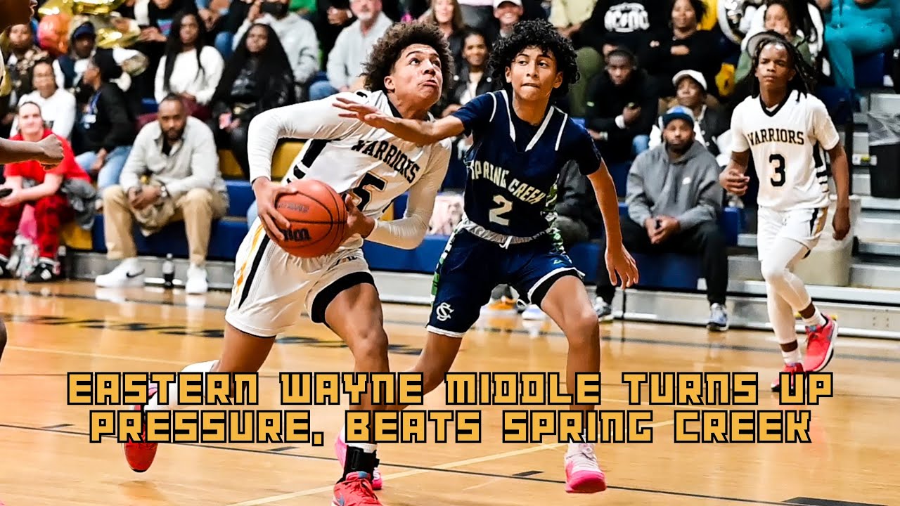 Eastern Wayne Middle uses big second quarter to lead them to a win over Spring Creek!