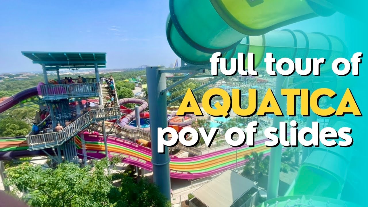 FULL TOUR OF AQUATICA SAN ANTONIO | HELPFUL TIPS AND POV OF SLIDES