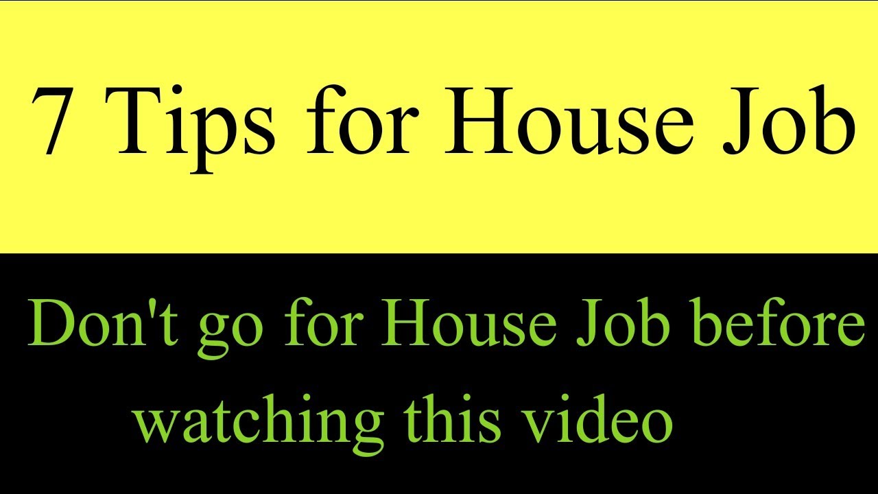 7 Tips for House Job doctors after MBBS in Pakistan | MBBS House job for Ladies | Guide | Guidelines