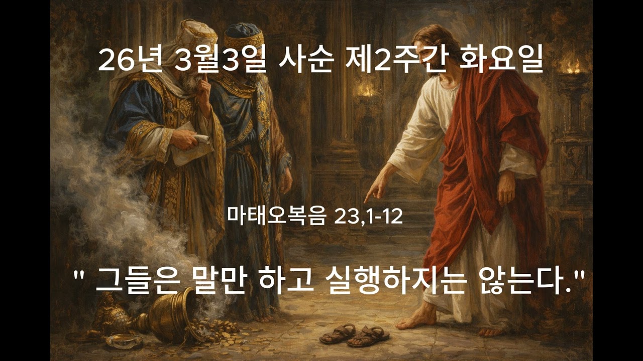 26년3월3일 사순 제2주간 화요일 