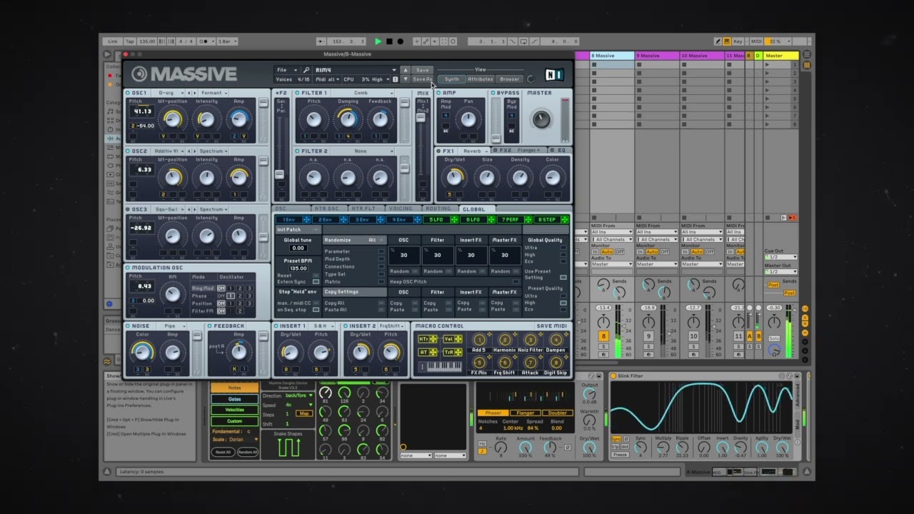 Hypnotic Techno Sequence Ideas + 10 Presets for Massive