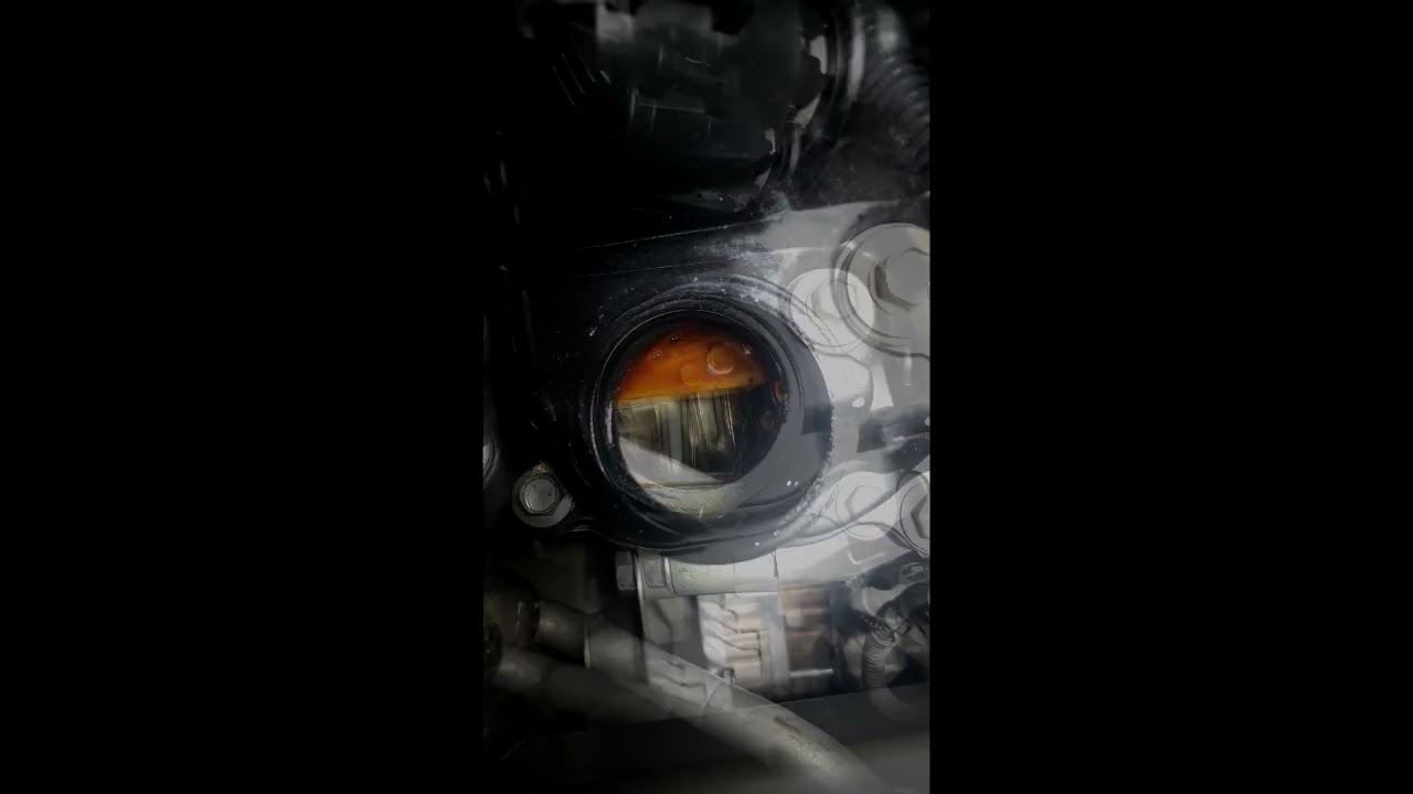 Engine Oil flows up when the engine is running.#automobile #engine #engineoil#mechanic #mobil #oli