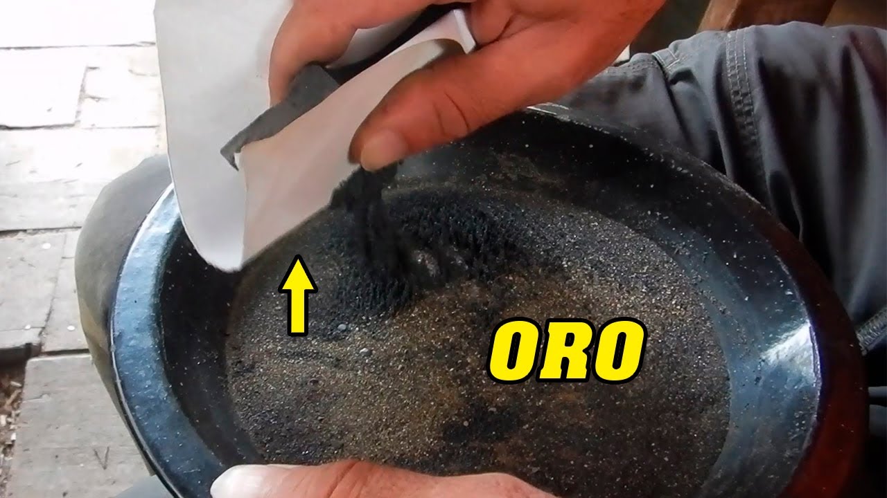 Как отделить золото от чёрного песка без ртути? #1 Золото наконец-то окупилось